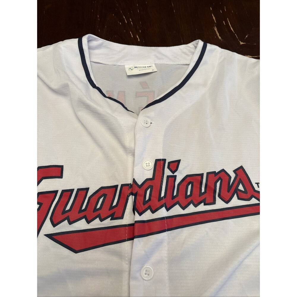 Cleveland Guardians Andres Gimenez #0 Jersey Adult XL with Logos on Sleeves New